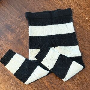 Nununu Wool Black/White Knit Leggings
